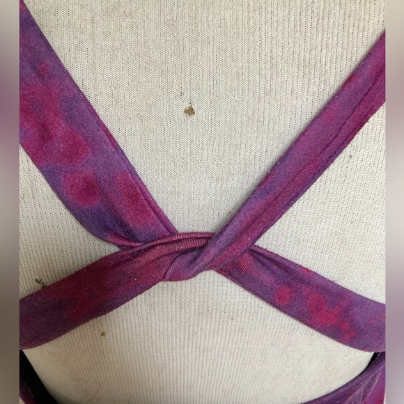 Aneko tie diy built in bra activewear tank top - Picture 3 of 7